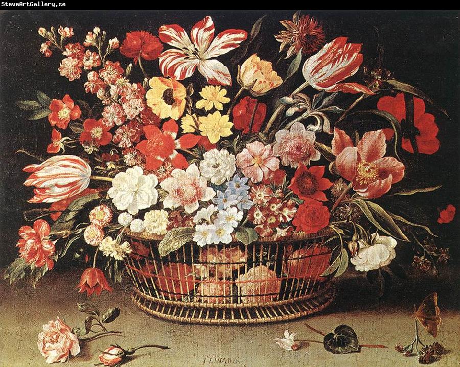 LINARD, Jacques Basket of Flowers 67